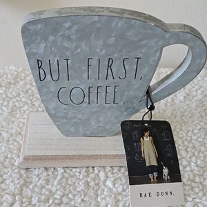 Rae Dunn Gray Coffee Mug Sign